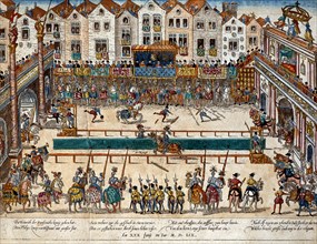 Hogenberg, Tournament in honour of the marriage of Philip II of Spain and Elizabeth, 1559