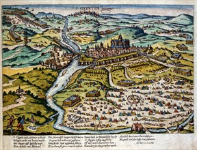 Hogenberg, Le Siège de Saint Quentin, le 27 juillet 1557