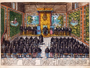 Hogenberg, Charles V of Spain appoints his son Philip II Governor of the Netherlands