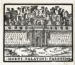 Horti Palatini Farnesiorum : Jardins Farnèse sur le mont Palatin à Rome