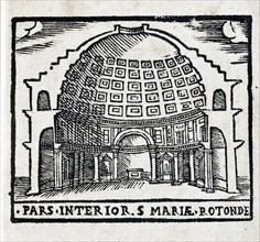 Pars. Interior S. Mariae Rotonde : Vue en coupe du Panthéon de Rome