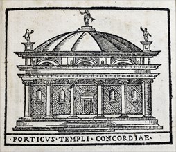 Porticus Templi Concordiae : Temple de la Concorde à Rome