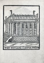 Tem. Esculapii i Insula Trastie : Temple d'Esculape à Rome