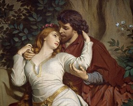 August Spiess, L'amour de Tristan et Isolde au château de Kornwall