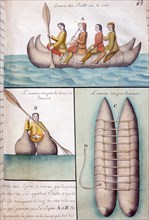 Beauchesne, Les Indiens des mers du sud utilisent des bateaux appelés "balds"