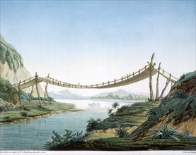 Pont de cordage près de Penipe