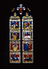 Vitrail des drapiers, Collégiale Notre-Dame à Semur-en-Auxois
