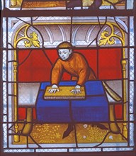 Vitrail des drapiers, Collégiale Notre-Dame à Semur-en-Auxois