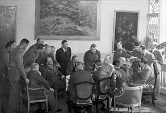 Première réunion de la Commission de contrôle Alliée à Berlin (5 juin 1945)
