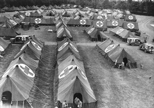 Hôpital d'évacuation des troupes américaines en Normandie (été 1944)
