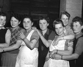 Femmes du camp de concentration de Belsen en Allemagne. 28 avril 1945