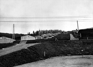 Vue du camp de concentration de Natzweiler-Struthof.
(Automne 1944)