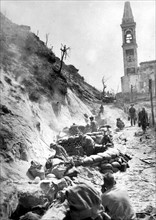 La 6e division sud-africaine sur le mont Sole, en Italie.
(16 avril 1945)