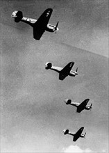 U.S  fighter planes keep vigil in Chinese skies (1944)