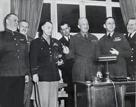 Unconditional surrender of Germany signed at Reims (France) May 7, 1945.