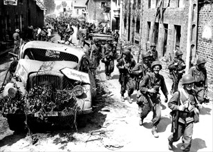 American troops in Le Repas, summer 1944