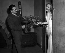 Marlene Dietrich in the Olympia Theatre in Paris, February 19, 1946