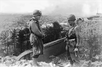 Général américain après la chute de Cherbourg, 27 juin 1944
