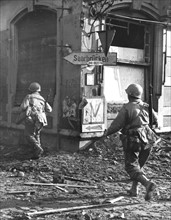 American troops in the French town of St. Avold, November 27, 1944