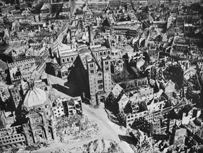 Aerial photo of Wurzburg,  April 5, 1945