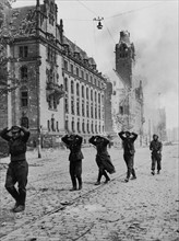 German prisoners of war in Magdeburg,  April 18, 1945