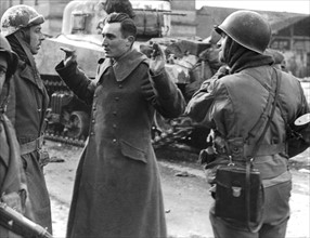 Tireur isolé allemand capturé par la 1re armée française à Colmar, 2 février 1945
