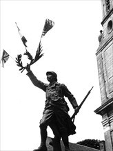 Symbol of Allied unity in Vouilly, July 1944