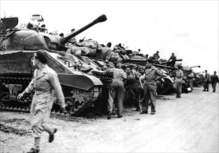 French Second Armored Division prepare to fight again in England, Summer 1944
