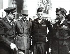 Four Allied commanders in Paris, August 25, 1944