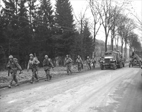 American troops near Junglinster, December 21, 1945