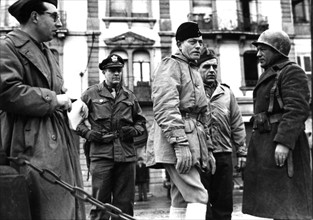 French General inspects Liberated Colmar,  February 3, 1945
