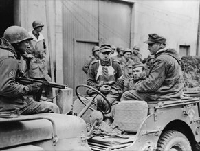 Soldats allemands capturés dans l'est de la France
(Février 1945)