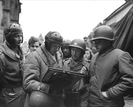 Americans and Frenchs link-up  at Rouffach, February 5, 1945