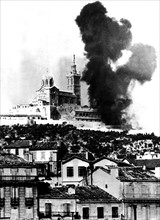 Lieu saint bombardé à Marseille. 
(23 août 1944)
