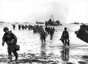 Les troupes de choc américaines débarquent en France, le 6 juin 1944.