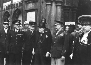 Le général Eisenhower reçoit la distinction "Freedom of city of London". (2 juin 1945)