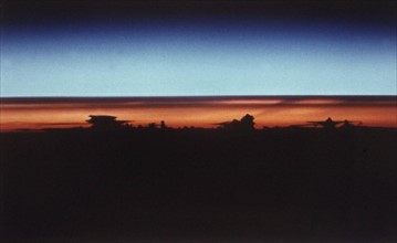 Coucher de soleil vu du STS 43