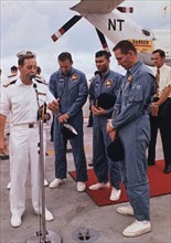 Prière pour le retour sain et sauf des astronautes de la mission Apollo 13 (17 avril 1970)