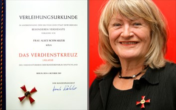 Alice Schwarzer erhält am Donnerstag (08.12...