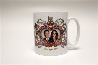 Mug à l'effigie du prince William et de Kate Middleton à l'occasion de leur mariage