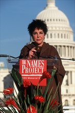 Liz Taylor bei Aids-Opfer-Gedenken in Washington