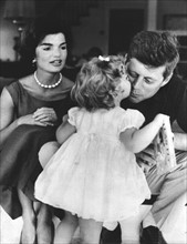 Jackie, Caroline et John F. Kennedy