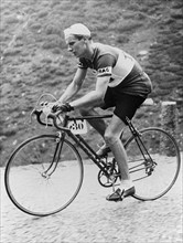 Hugo KOBLET, Schweiz, Radrennen, Rennradfahrer, Radsport, Aktion von der Seite, im Profil; 100