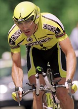 Der französische Radprofi Laurent Jalabert fährt am 24.06.1998 in Ittigen (Schweiz) auf der neunten