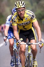 Der französische Radprofi Laurent Jalabert vom Profiteam ONCE-Deutsche Bank fährt am 16.04.2000
