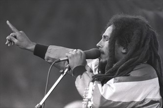 Bob Marley bei seinem Konzert in München