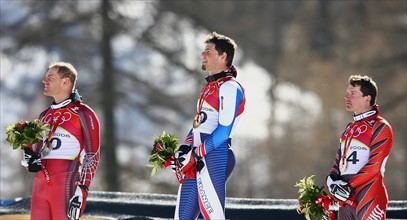 Olympia
20. Olympische Winterspiele 2006 Turin
Ski Alpin Herren Abfahrt
Siegerehrung, Michael