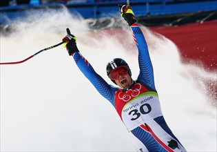 Olympia
20. Olympische Winterspiele 2006 Turin
Abfahrt Herren 12.02.2006
JUBEL Antoine Deneriaz