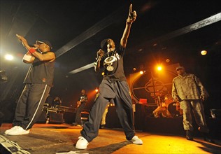 Public Enemy: Konzert der Rap-Formation um die Rapper Flavor Flav und Chuck D in der Grossen