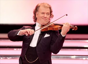 Musician Andre Rieu performs during the TV programme 'Willkommen bei Carmen Nebel' ('Welcome to